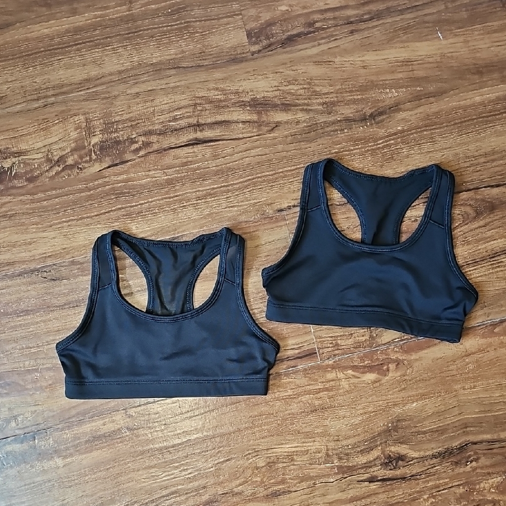 Old Navy Active Girls Go Dry Sports Bra Bundle Size S (6-7) Black